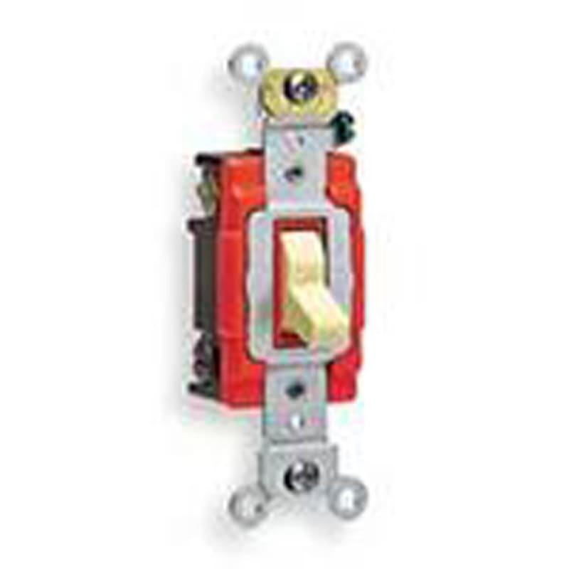 Leviton 1222-2I Double-Pole Toggle Switch, 20A, 120/277V, Ivory Industrial Grade Leviton 1222-2I Double-Pole Toggle Switch, 20A, 120/277V, Ivory Industrial Grade