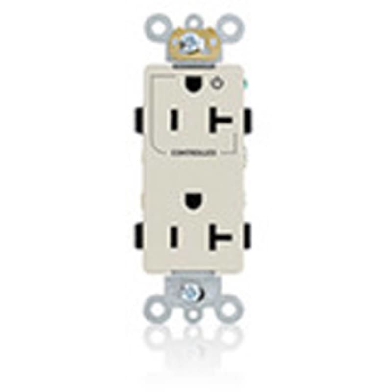Leviton 163521PT 20A Decora Duplex Receptacle, Light Almond, Back and Side Wired Leviton 163521PT 20A Decora Duplex Receptacle, Light Almond, Back and Side Wired