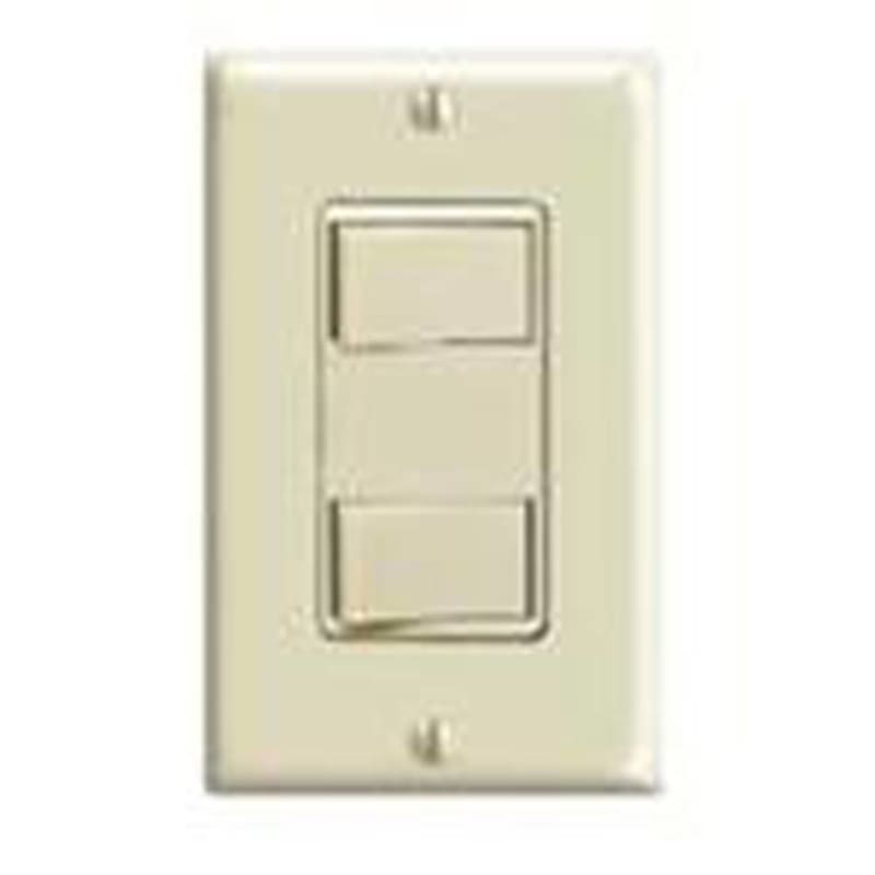 Leviton 1754-I 13A, 120V Decora Dual Comb. (2) Switch, Ivory Leviton 1754-I 13A, 120V Decora Dual Comb. (2) Switch, Ivory