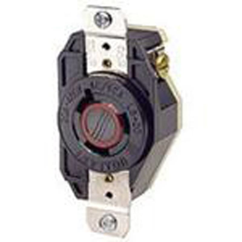 Leviton 2340 Locking Single Receptacle, 20A, 480V, 2P3W Leviton 2340 Locking Single Receptacle, 20A, 480V, 2P3W