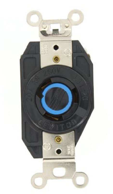 Leviton 2370 20-Amp, Flush Mounting Locking Receptacle, Industrial Grade Leviton 2370 20-Amp, Flush Mounting Locking Receptacle, Industrial Grade
