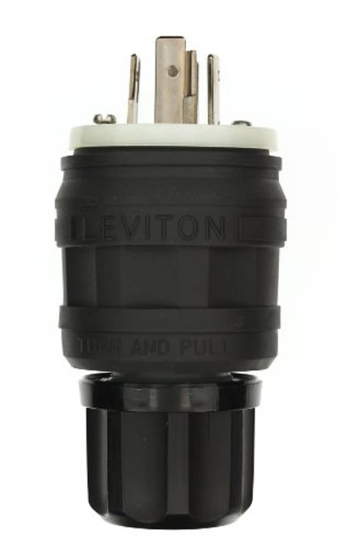 Leviton 20 Amp, 480 Volt, 3 Phase Y, Locking Plug, Industrial Grade Grounding Leviton 20 Amp, 480 Volt, 3 Phase Y, Locking Plug, Industrial Grade Grounding