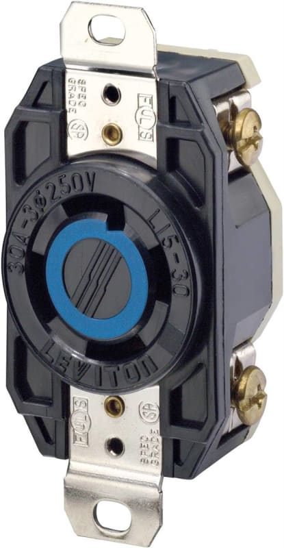 Leviton 2720 Locking Receptacle, 30A, 3PH 250V, L15-30R, 3P4W