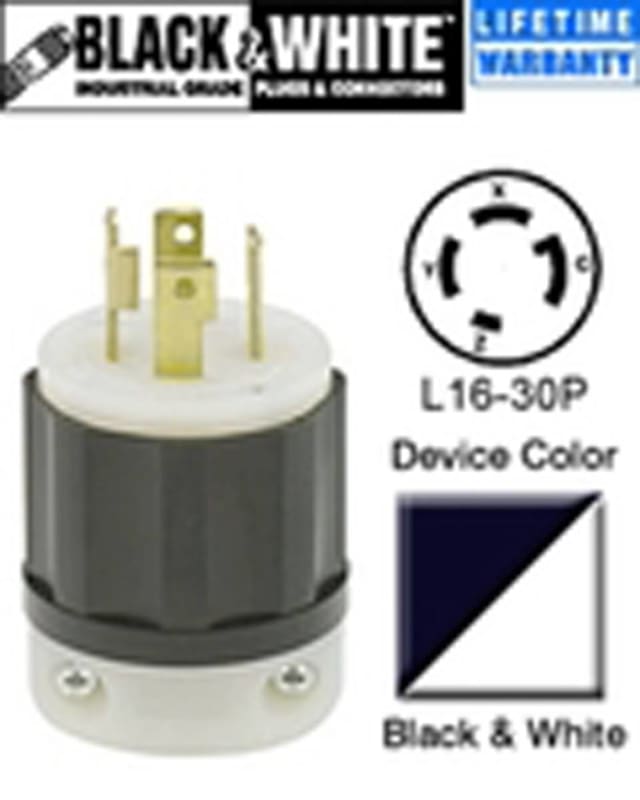 Leviton 2731 Locking Plug, 30A, 3PH 480V, L16-30P, 3P4W Leviton 2731 Locking Plug, 30A, 3PH 480V, L16-30P, 3P4W