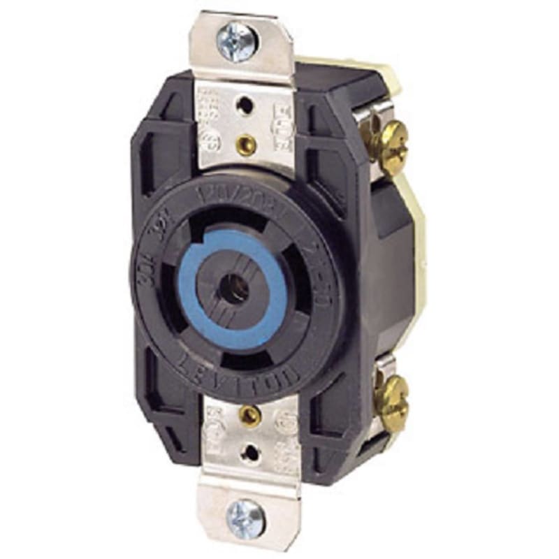 Leviton 2810 Locking Single Receptacle, 30A, 3PH Y 120/208V, 4P5W Leviton 2810 Locking Single Receptacle, 30A, 3PH Y 120/208V, 4P5W