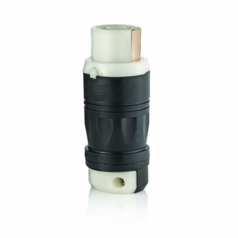 Leviton 3764C 50 Amp, Non-NEMA, 3P, 4W, Black/White Locking Connector Leviton 3764C 50 Amp, Non-NEMA, 3P, 4W, Black/White Locking Connector
