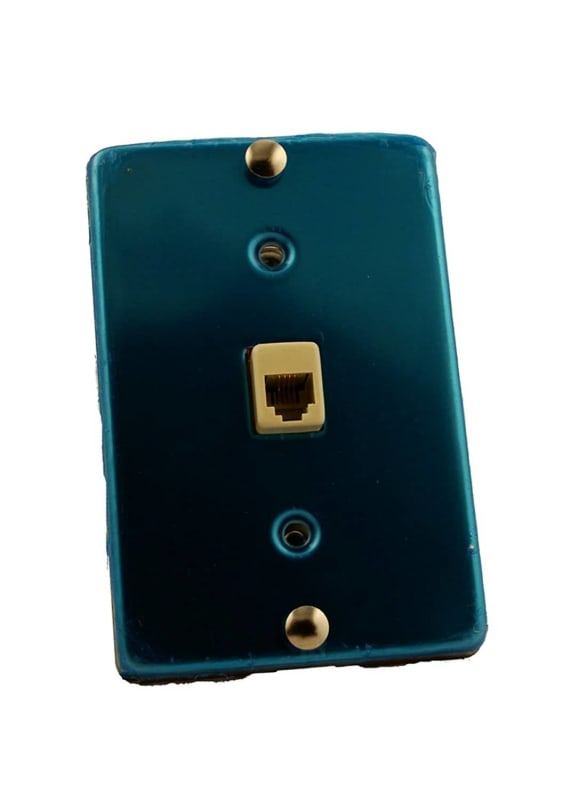 Leviton 40223-S Telephone Wall Jack, 6P4C, Quick Connect, Stainless Steel Leviton 40223-S Telephone Wall Jack, 6P4C, Quick Connect, Stainless Steel