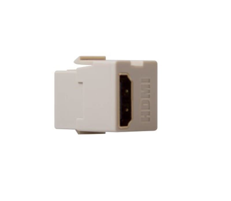 Leviton 40834-T Feed Through, QuickPort HDMI Connector, Light Almond