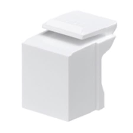 41084-BW Snap-In Blank, Quickport Module, White, (10PC)