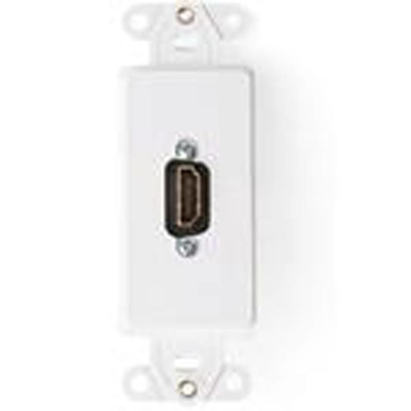 Leviton 41647-W Decora Insert HDMI Wallplate, White