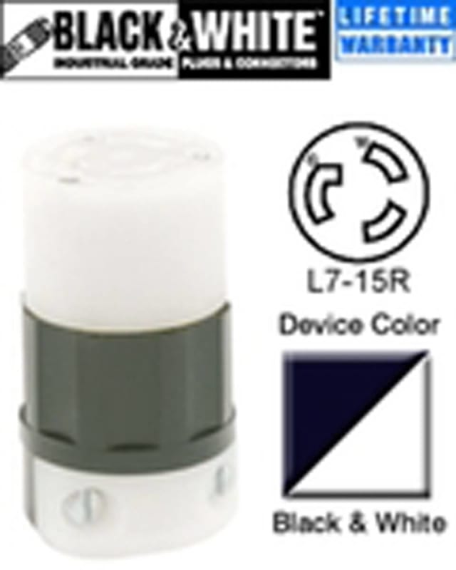 Leviton 4779-CJ 15 Amp, 277 Volt NEMA L7-15R Connector Leviton 4779-CJ 15 Amp, 277 Volt NEMA L7-15R Connector