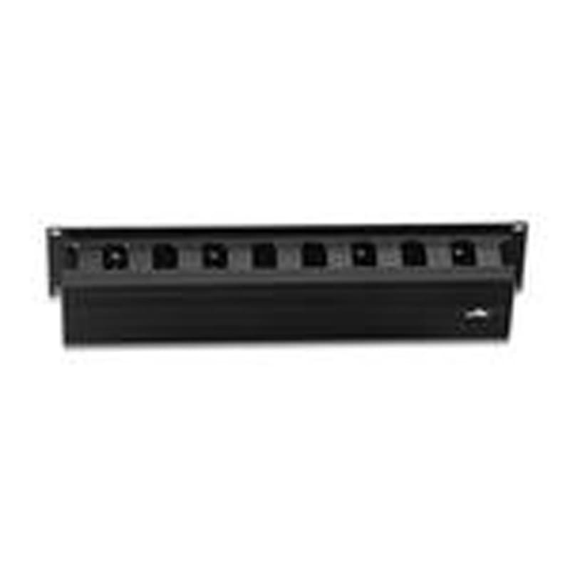 Leviton 492RU-HFO Horizontal Slotted Wiring Duct, 2RU, 3" x 3", Front Only
