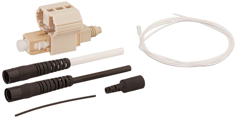 leviton 49991msc fastcam prepolished connector, sc beige, 62.5/125um multimode