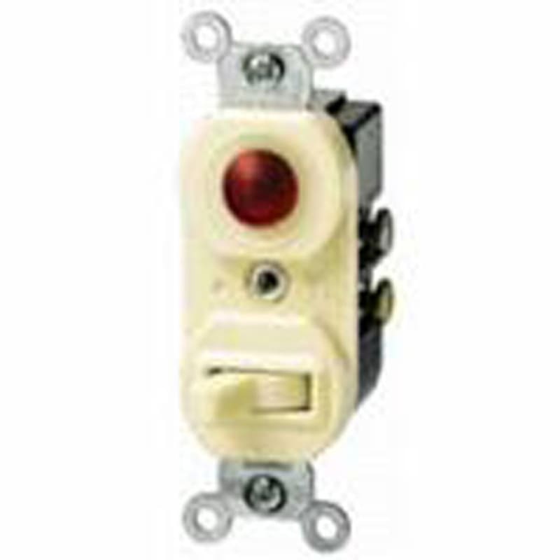 Leviton 5226-I Combination Switch / Neon Pilot Light, 15A, Ivory Leviton 5226-I Combination Switch / Neon Pilot Light, 15A, Ivory