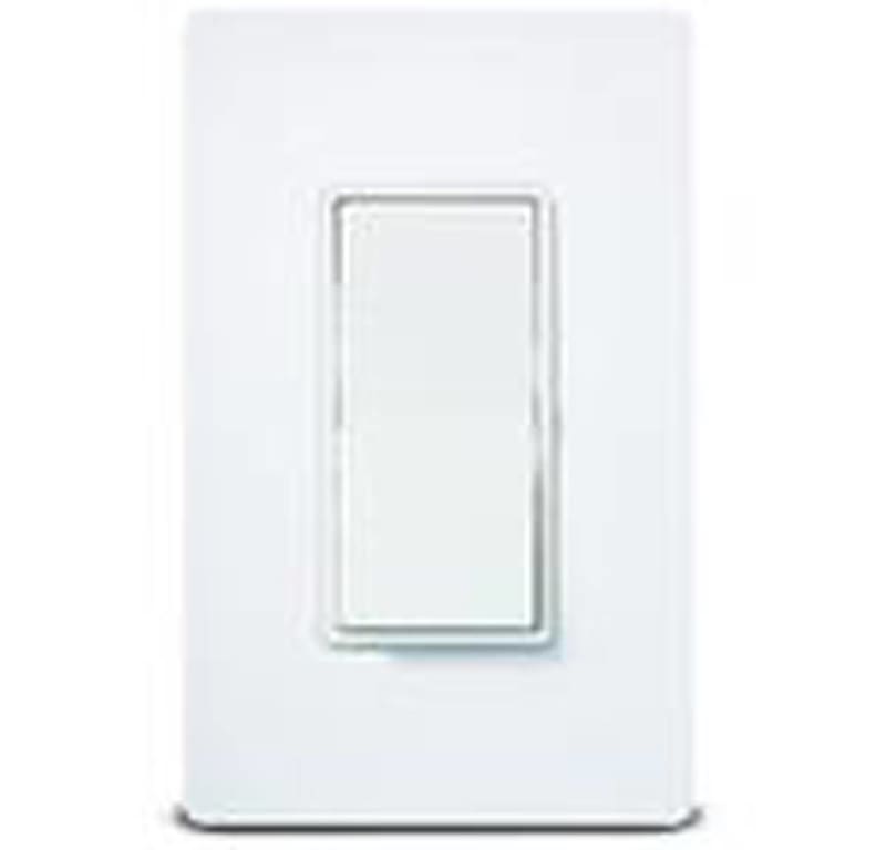 Leviton Double-Pole Decora Switch, 15A, 120/277V, White, Residential Grade