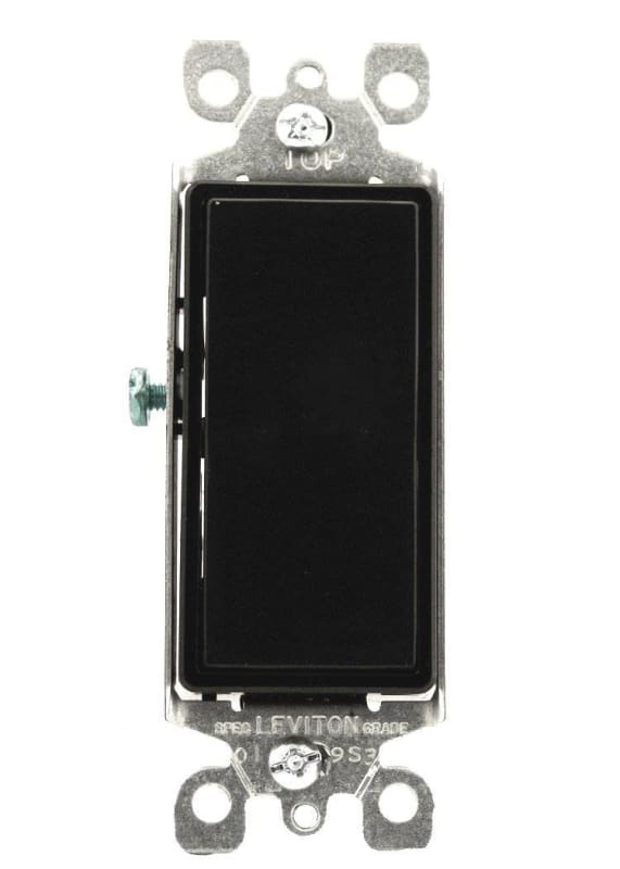 Leviton 5603-2E Decora Rocker 3-Way AC Quiet Switch, Residential Grade, Black Leviton 5603-2E Decora Rocker 3-Way AC Quiet Switch, Residential Grade, Black
