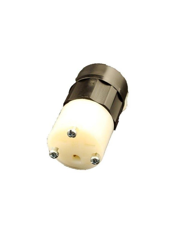 Leviton 5669-C 15 Amp Connector, 250V, 6-15R, Nylon, Black/White Leviton 5669-C 15 Amp Connector, 250V, 6-15R, Nylon, Black/White