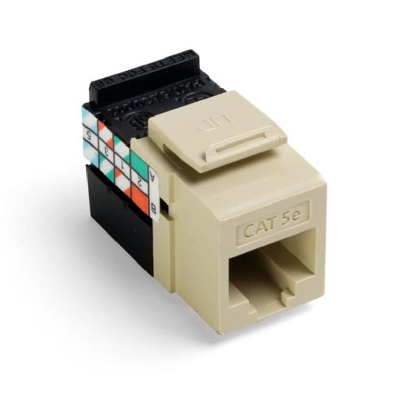LEVITON TELCOM 5G108-RI5 CAT5E INSERT 8P8C IVORY LEVITON TELCOM 5G108-RI5 CAT5E INSERT 8P8C IVORY
