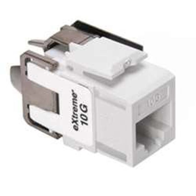 Leviton White Quickport Insert Cat 6A 10G Quickport Jack Cat6 6110G-RW6 Leviton White Quickport Insert Cat 6A 10G Quickport Jack Cat6 6110G-RW6