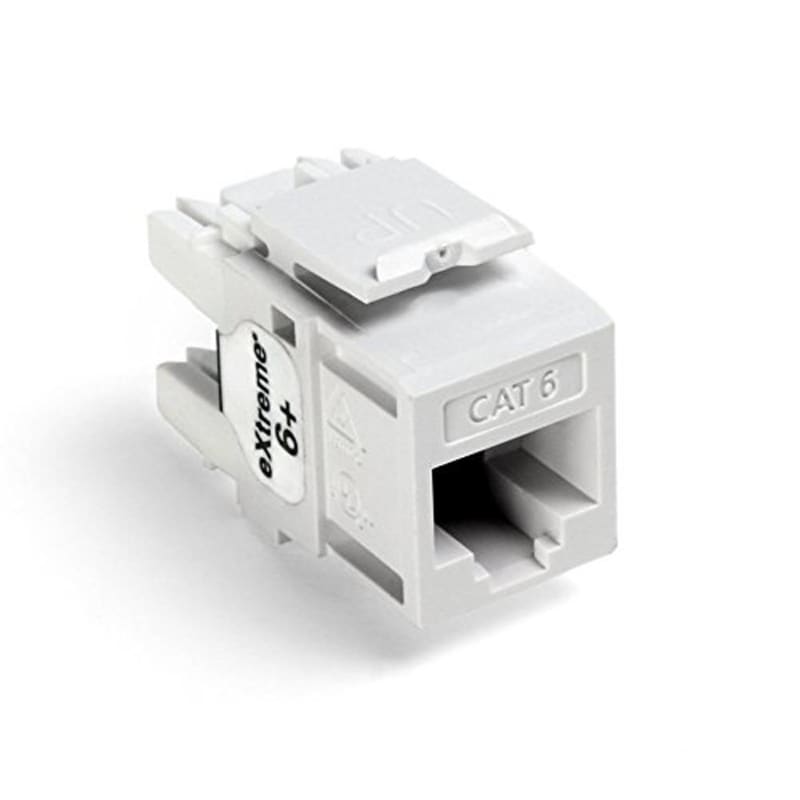 Leviton 61110-RW6 Cat. 6 Connector, White Leviton 61110-RW6 Cat. 6 Connector, White