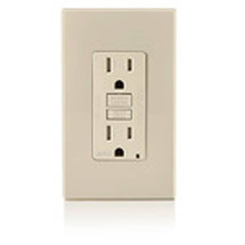Leviton AFTR1-T 15A, 125V, Arc Fault/Tamper Receptacle, Light Almond Leviton AFTR1-T 15A, 125V, Arc Fault/Tamper Receptacle, Light Almond