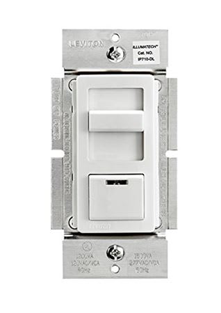 Leviton IP710-DLZ IllumaTech 1200VA Preset Fluorescent Slide Dimmer
