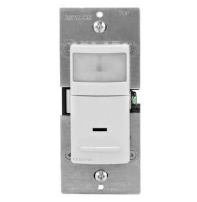 Leviton IPS02-1LW Occupancy Sensor, Wall Switch, White