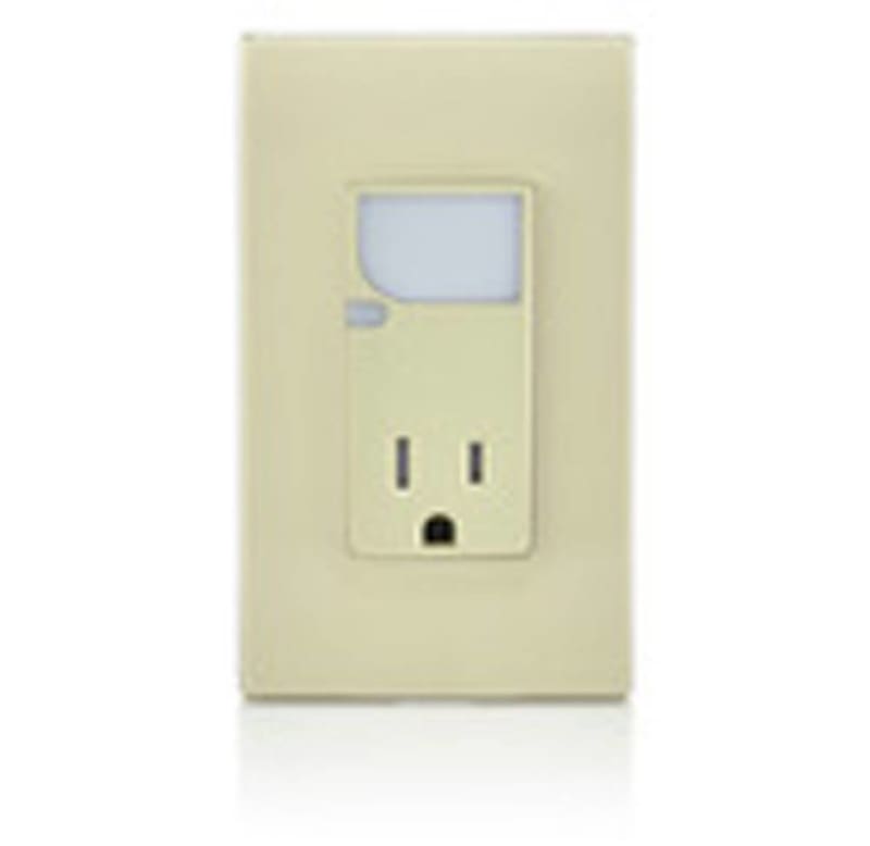 Leviton T6525-I Combination Decora Receptacle/LED Guide Light, 15A, 125V, Ivory Leviton T6525-I Combination Decora Receptacle/LED Guide Light, 15A, 125V, Ivory