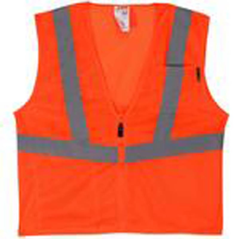 Lift Safety AVV-10E1L Safety Vest, Viz-Pro - Size: X-Large, Orange