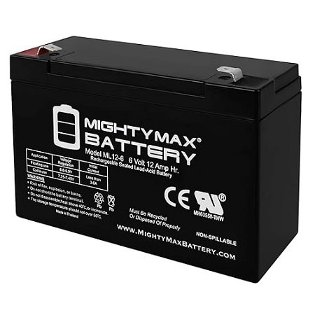 Lithonia Lighting ELB 0610 6V Emergency Replacement Battery
