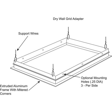 dga14 drywall ceiling adapter