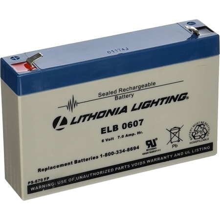 Lithonia Lighting ELB 0607 Replacement Battery