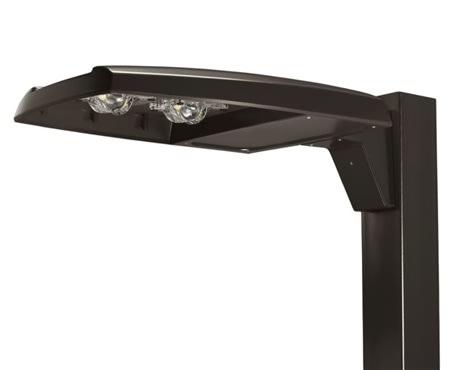 prvsc25unvt4 led area luminaire 4000k bronze