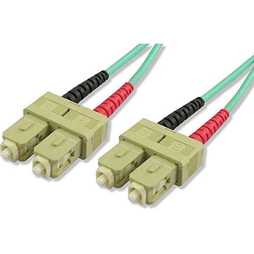 Lynn SCSC-10GIG-1M Multimode OM3 Duplex SC/SC Fiber Optic Patch Cable, Blue