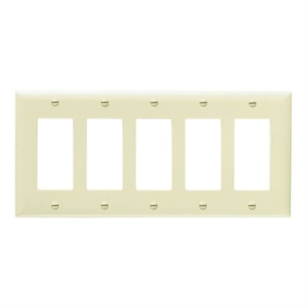 Legrand-Pass & Seymour TP265I Pass and Seymour Trademaster Plate 5G 5 Decor IV