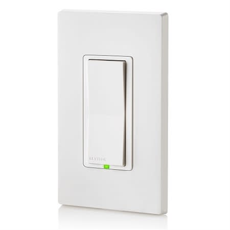 Leviton DD0SR-DLZ Decora Smart Switch Companion with Locator LED for Multi-Location Switching, 120/277VAC, 60Hz