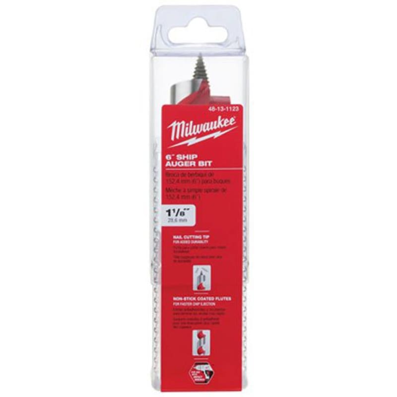 Milwaukee 48-13-1123 1-1/8-by-6-Inch Ship Auger Bit Milwaukee 48-13-1123 1-1/8-by-6-Inch Ship Auger Bit