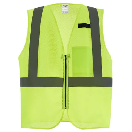 48732242 class 2 high visibility mesh one pocket s
