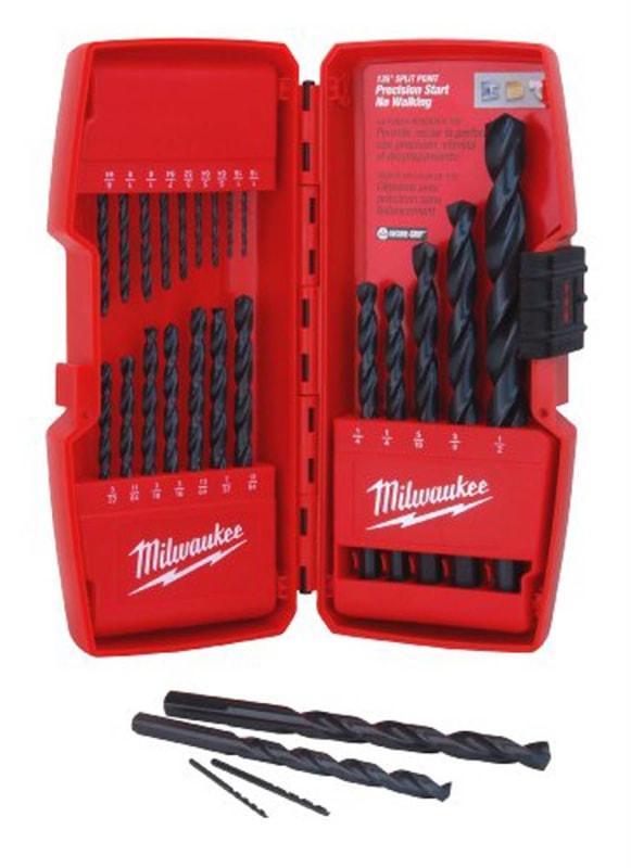 Milwaukee 48-89-2801 21 Piece Thunderbolt Black Oxide Drill Bit Set Milwaukee 48-89-2801 21 Piece Thunderbolt Black Oxide Drill Bit Set
