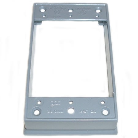 30229 weatherproof box extension 1 gang 1 deep alu