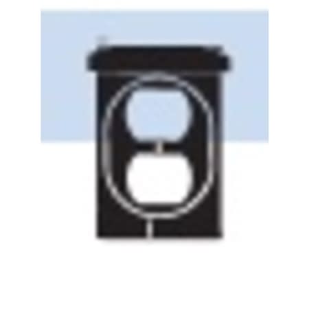30522 weatherproof cover with lock hasp 1 gang dup