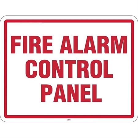 FIRE ALARM CONTROL PANEL SIGN FIRE ALARM CONTROL PANEL SIGN