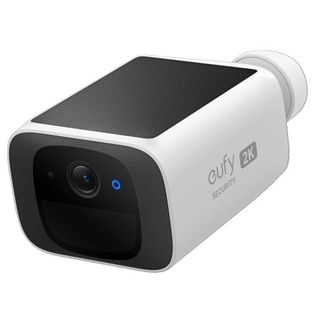 alula CAM-OD-BATT-S220 2K HD Outdoor Bullet Camera with Battery, Night Vision, Wi-Fi, White