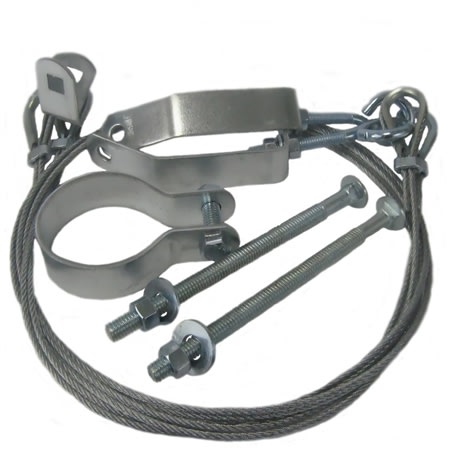 mk3 3 mast guying kit consist of two 6' cables w b