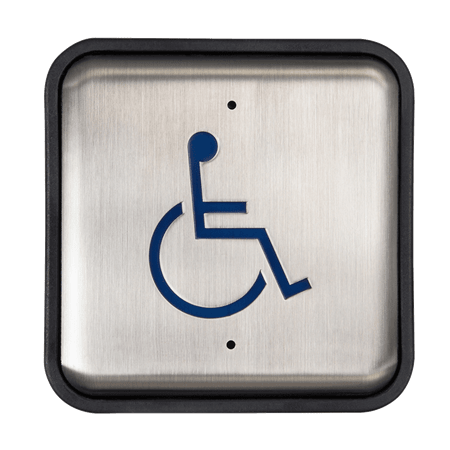 Norton ADA1019-2 4-1/2" Square Pushbutton with RF Transmitter, 5800 ADAEZ Series