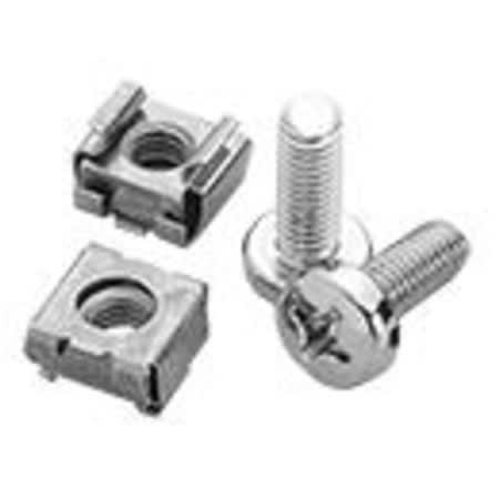 ecnsm6 cage nut & screw package nuts: m6 screw: m6