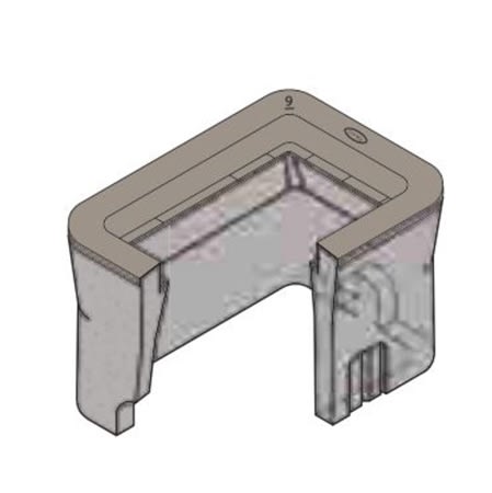 1000045 extension height: 12 for use with b09 box