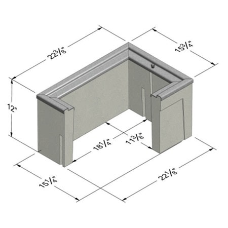1000273 underground enclosure 16 x 22 x 12 h20 loa