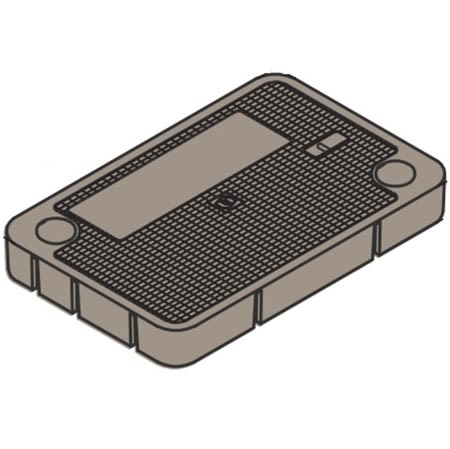 1020520 rectangular cover 11 x 21 flush style comp