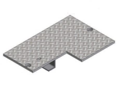 2000700 steel checker cover for underground enclos